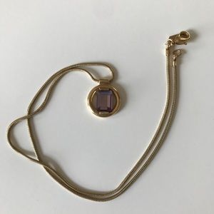 Coach Amethyst Choker Necklace